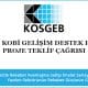 kosgeb kobigel 2018 proje teklif çağrısı